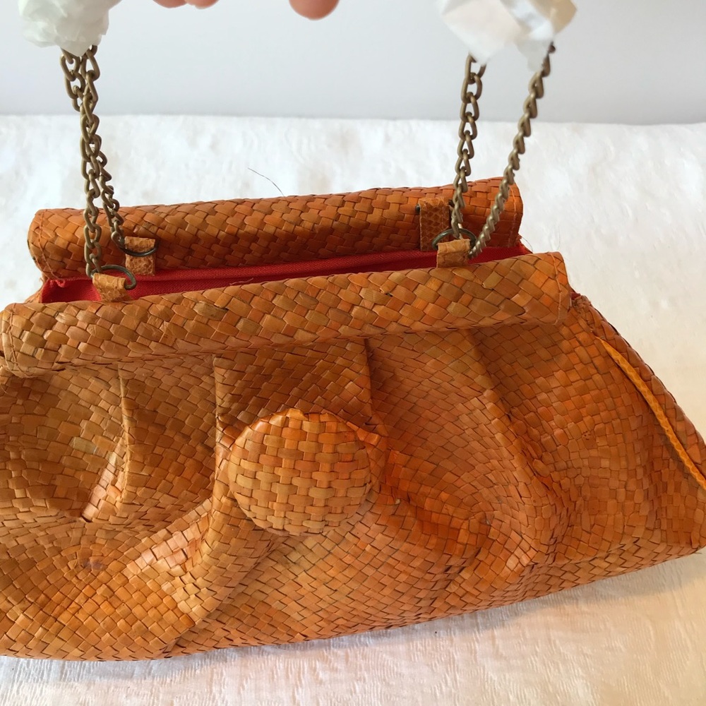 Python + Straw Bag***Stunning Summer Accessorie - Picture 3 of 6
